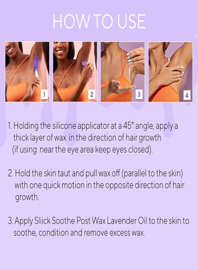 Sliick Hard Wax Beads for Sensitive Skin – Acai Berry, Stripless Waxing Beads for Face & Body Hair Removal, 8 oz - Image 5